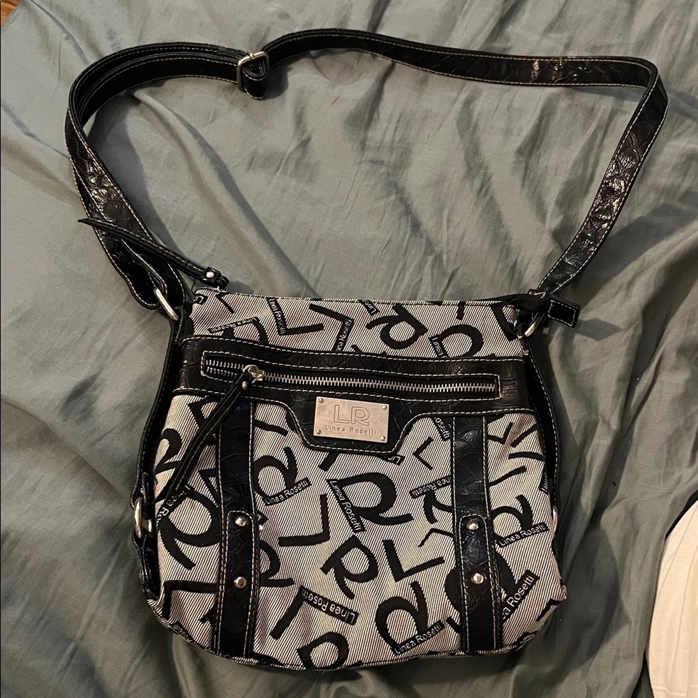 Black and Gray Crossbody Bag